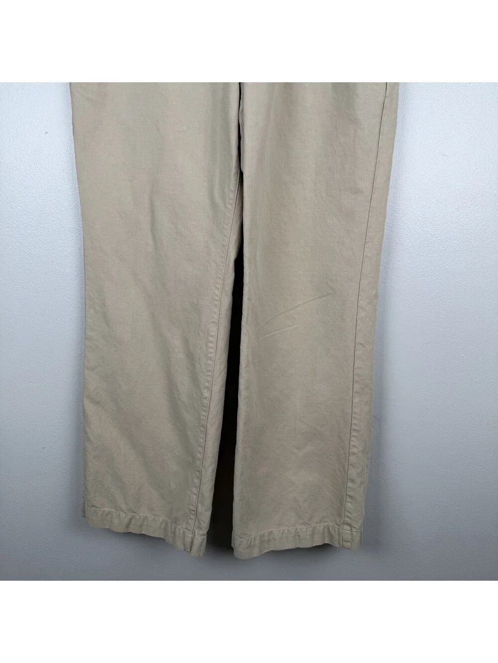 Banana Republic Linen Cotton Blend 78 Chinos Khaki Tan Mens 36x30